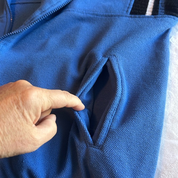 Dior Blue Track Sweater with Textured Fabric - Picture 10 of 10